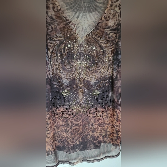 Tribal Sheer Top XL - Picture 3 of 7